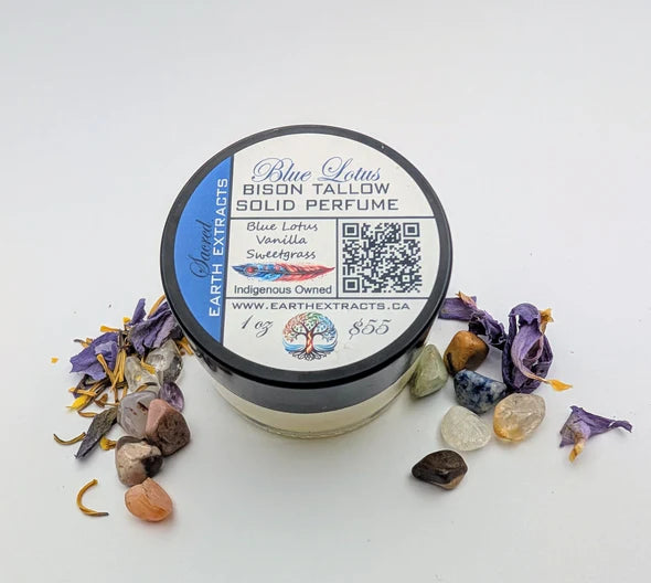 Earth Extracts Blue Lotus Bison Tallow Solid Perfume