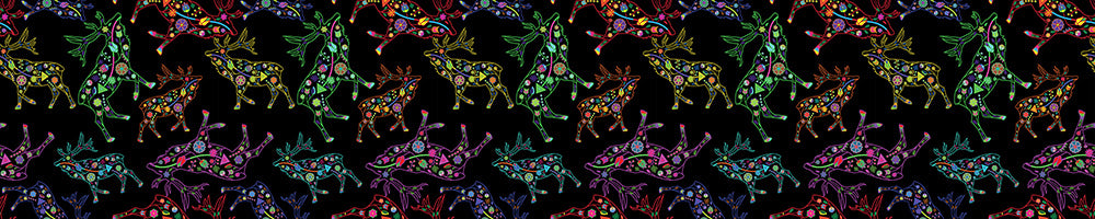 Floral Elk Printed Ribbon