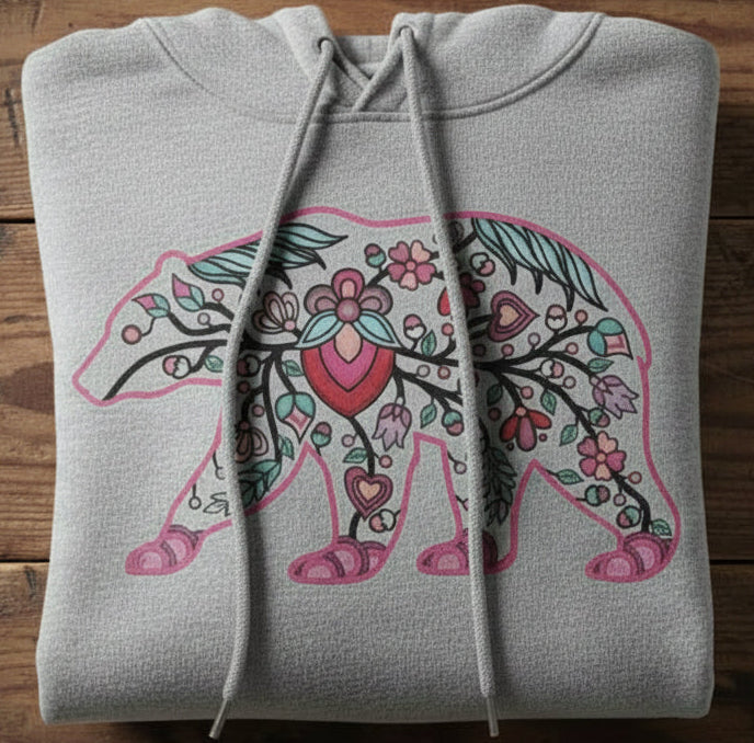 Bear Floral Motif 2-M Various Sizes