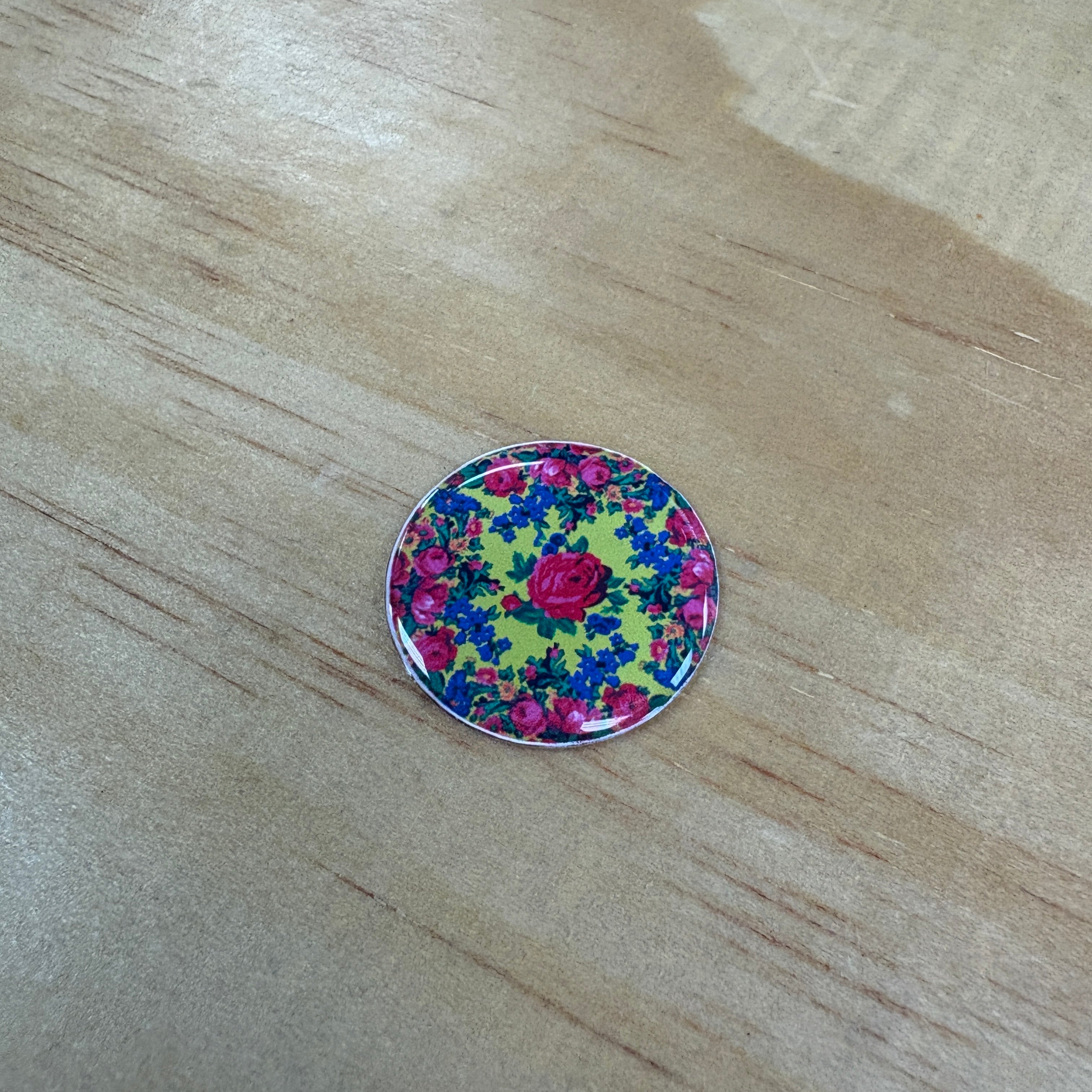 Floral 1 inch Cabochons Set of 2