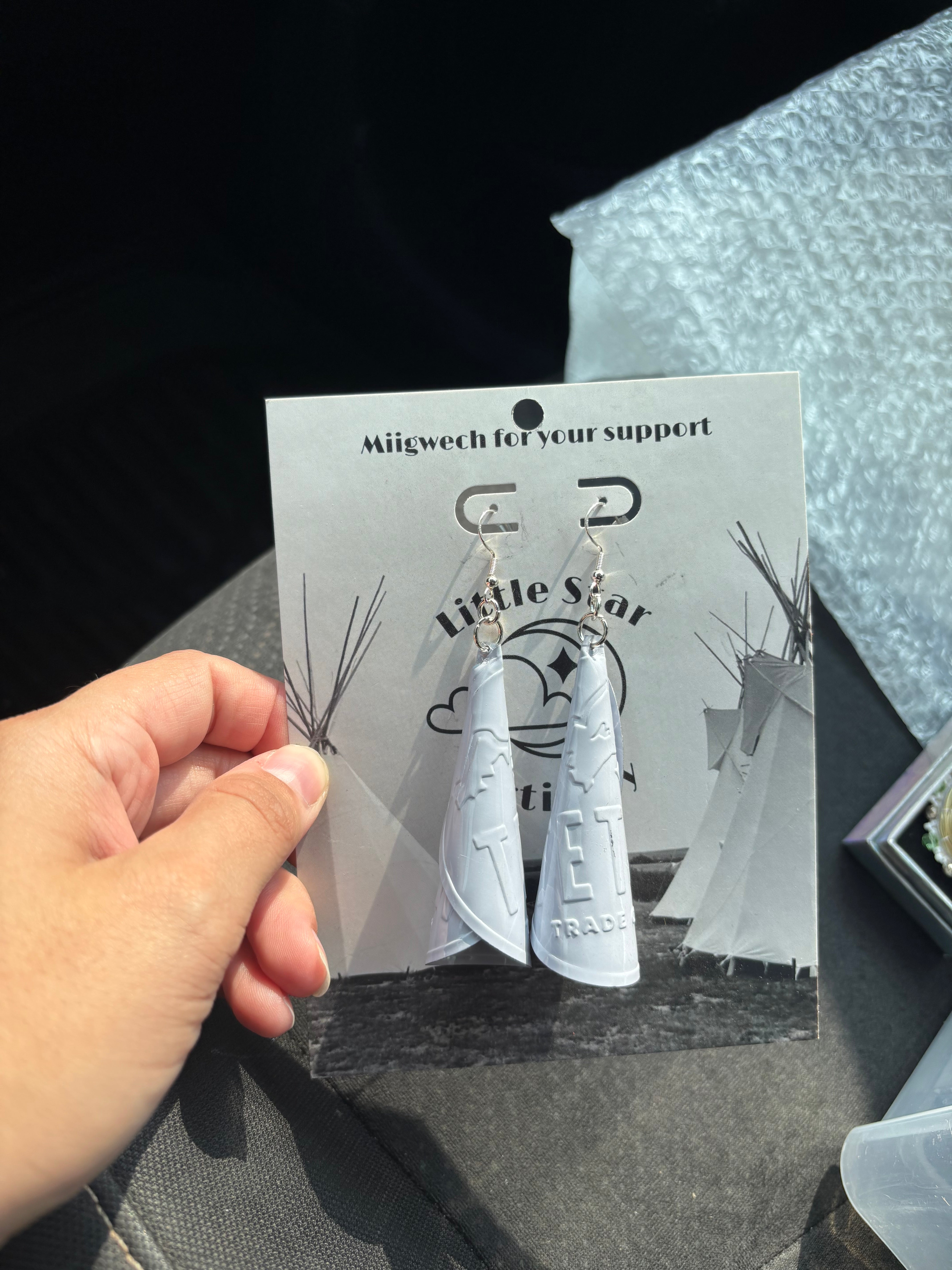 Dorienne Proulx Light Grey Cones Earrings