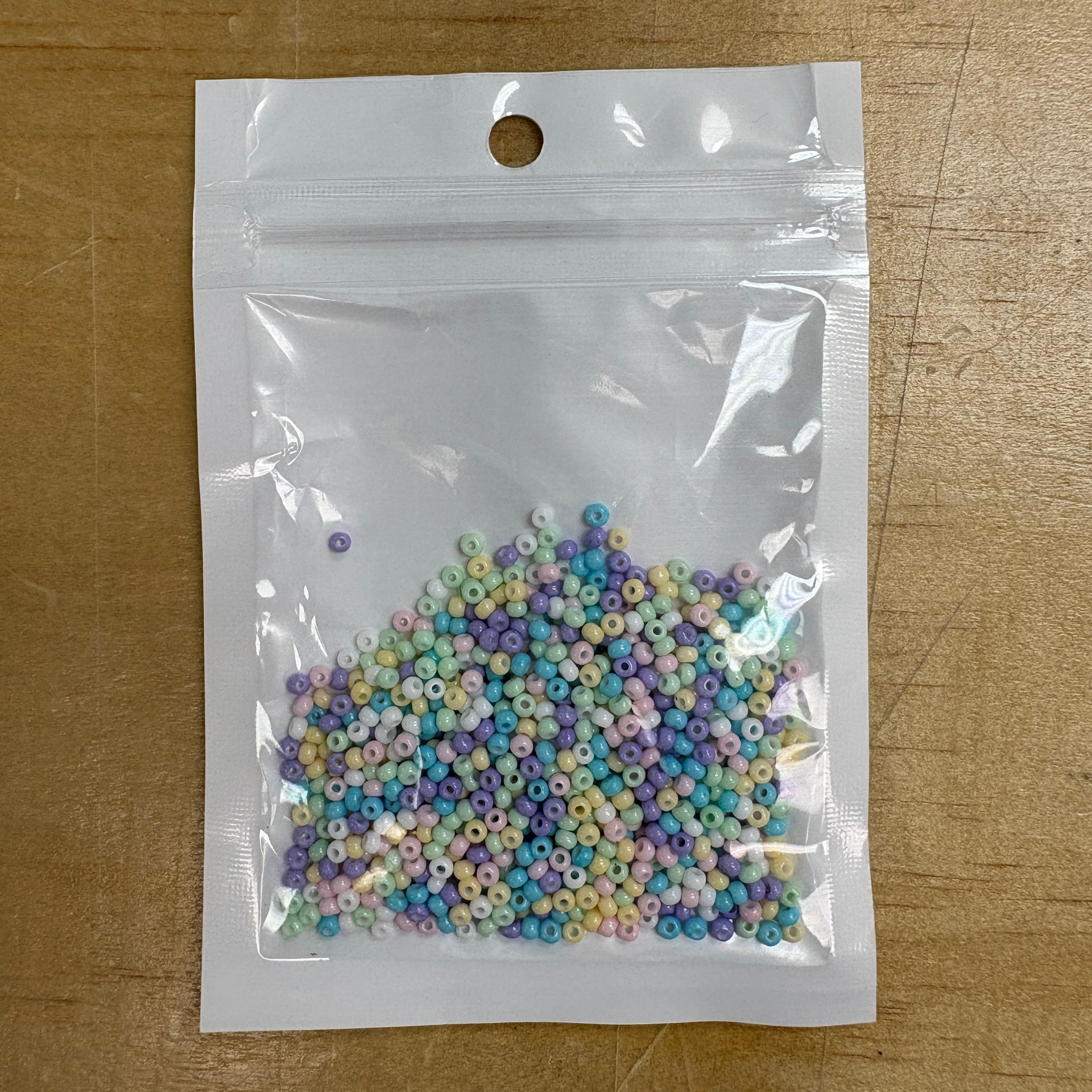 2mm Glass Seed Beads Size 12/0 - Precious Pastel