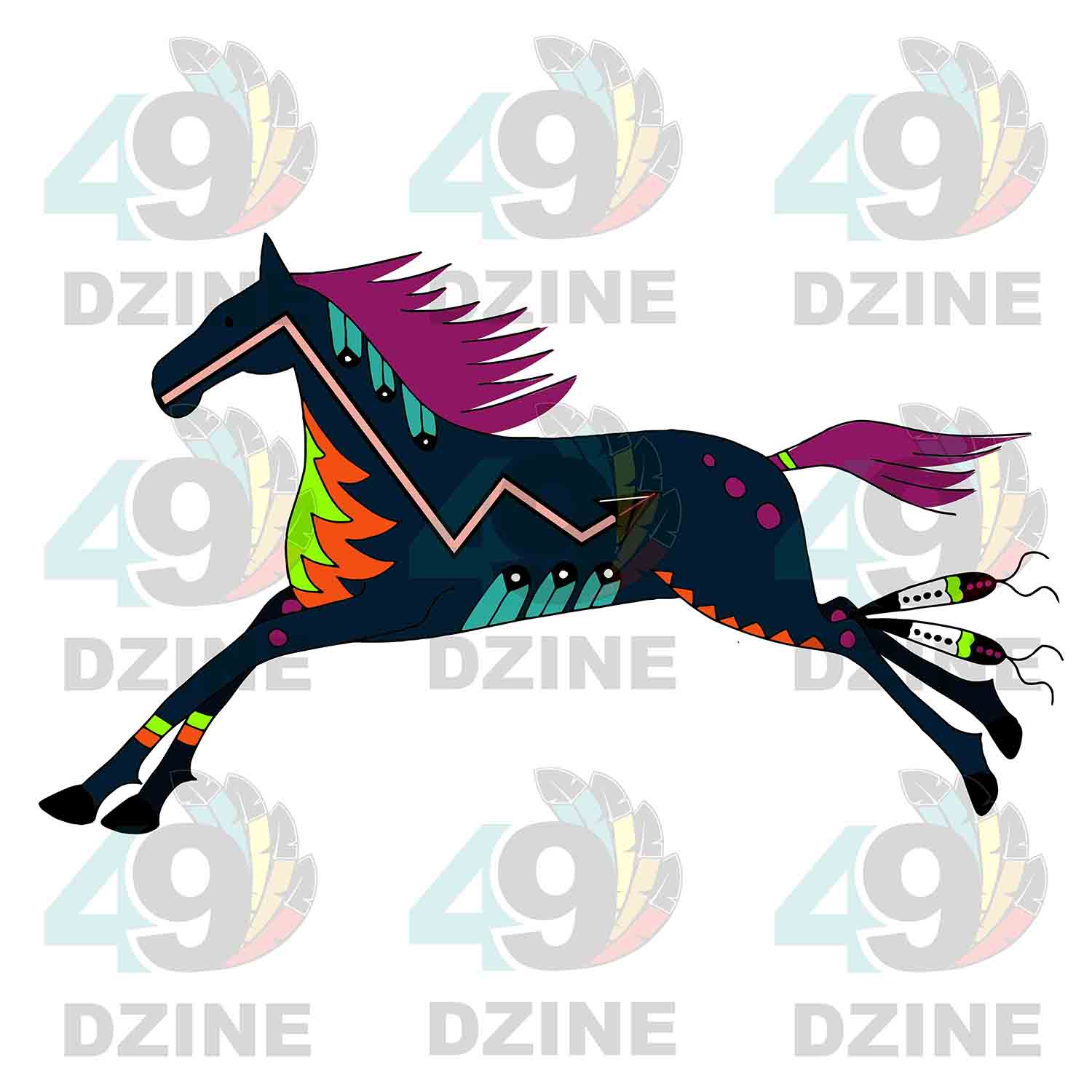 Ledger Horse 4 UV Sticker