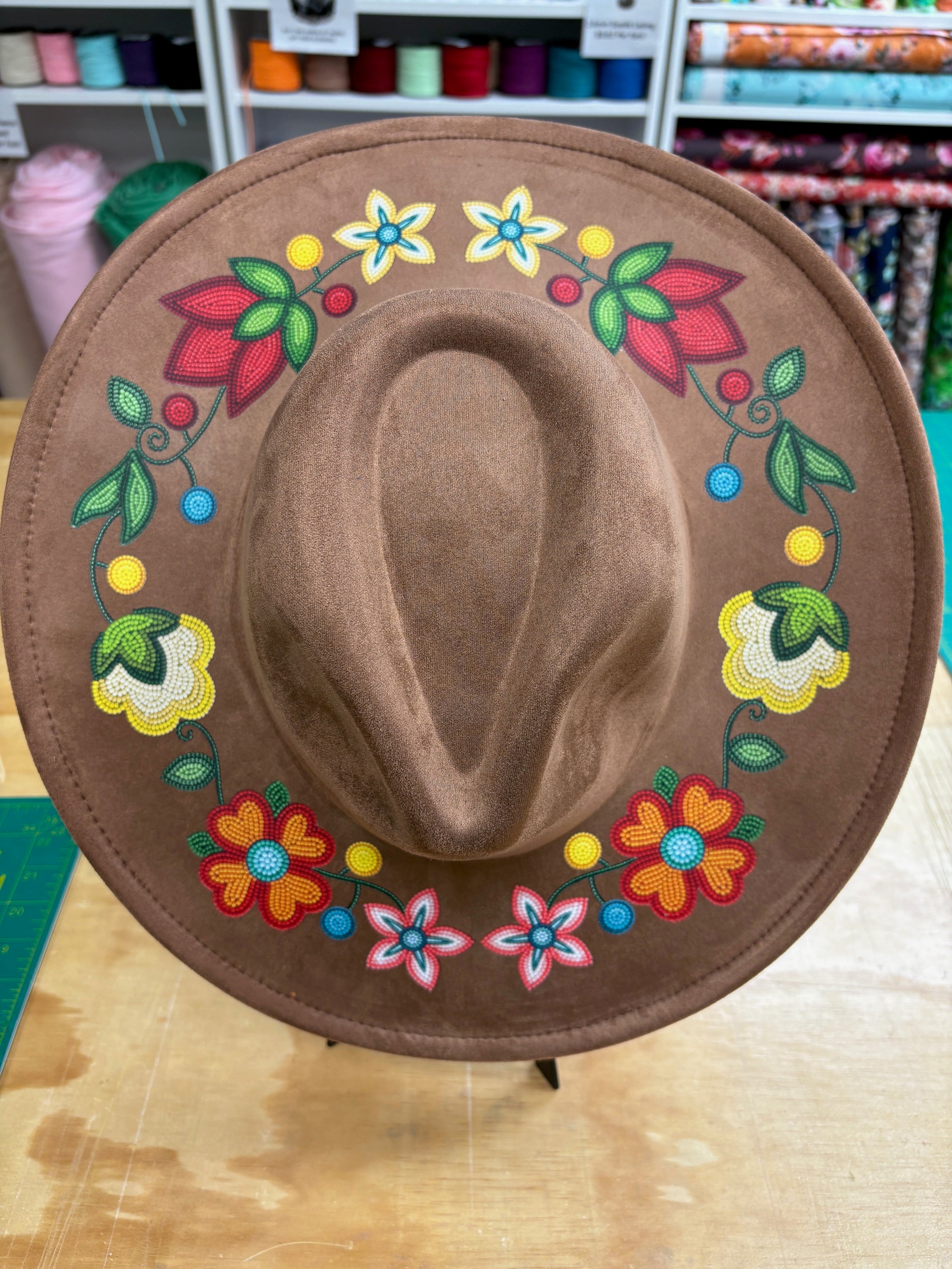 Morning Harmony Wood Fedora Hat