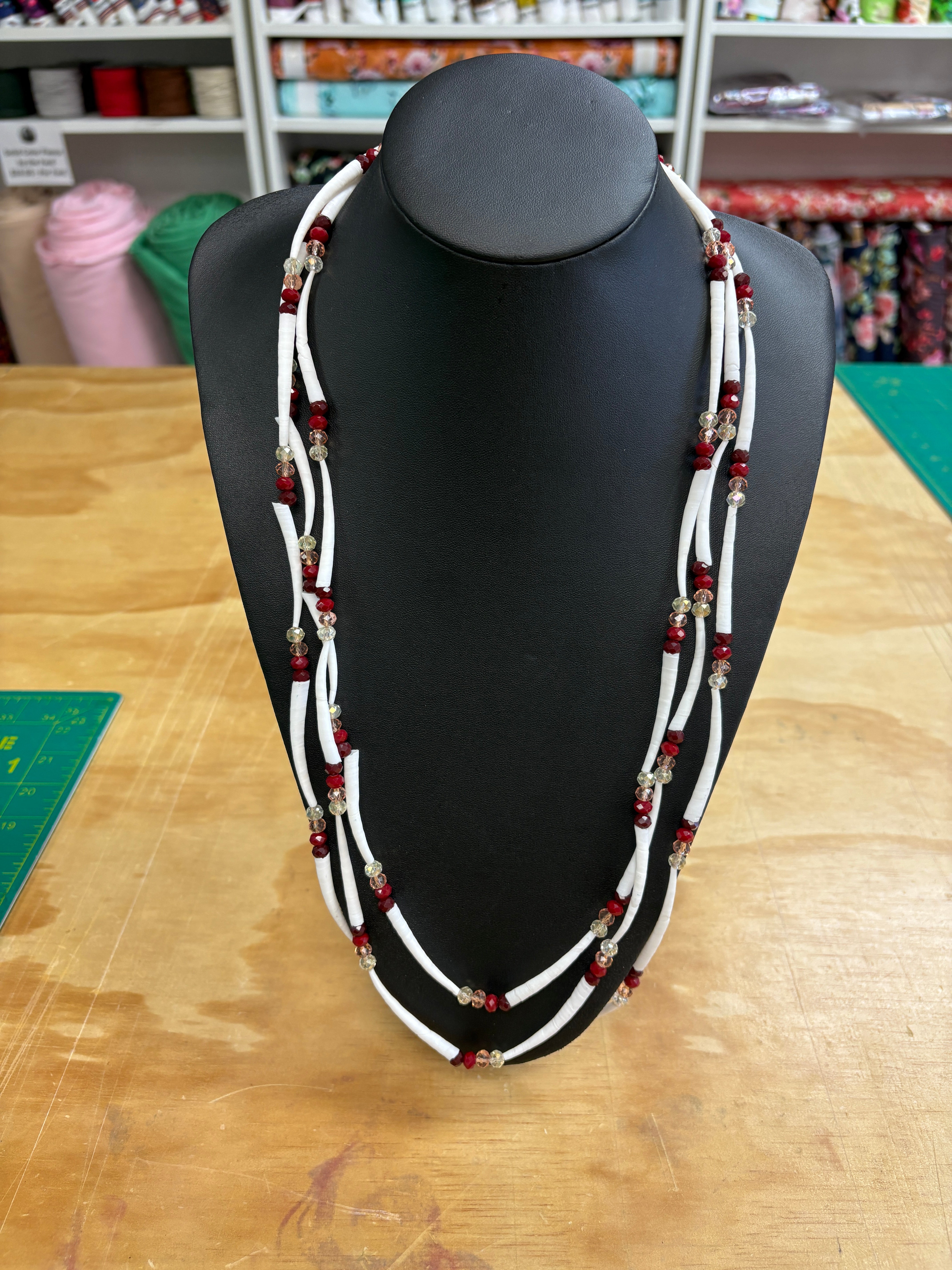 3 Tier Strand Dentalium Necklace