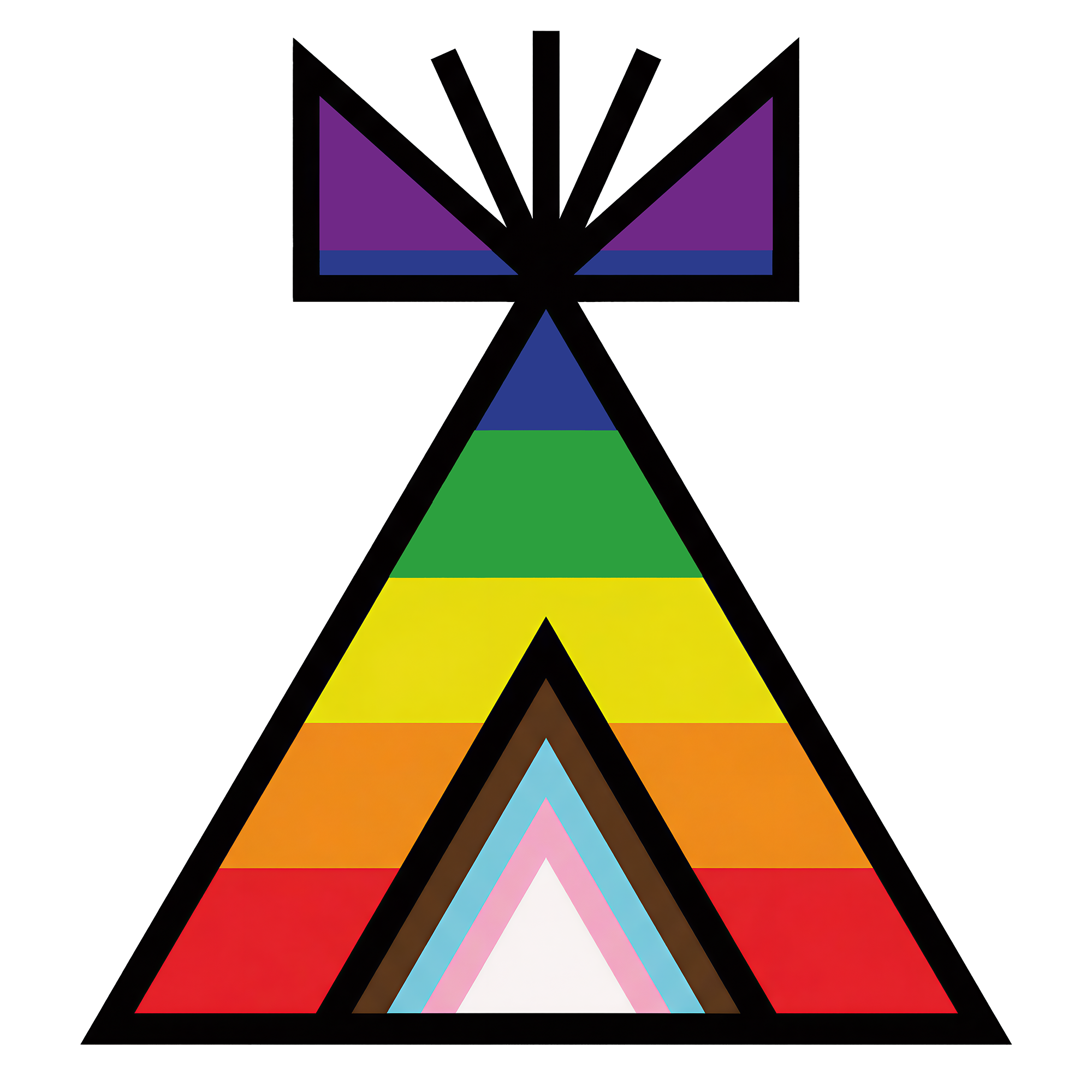 Rainbow Lodge Acrylic Keychain