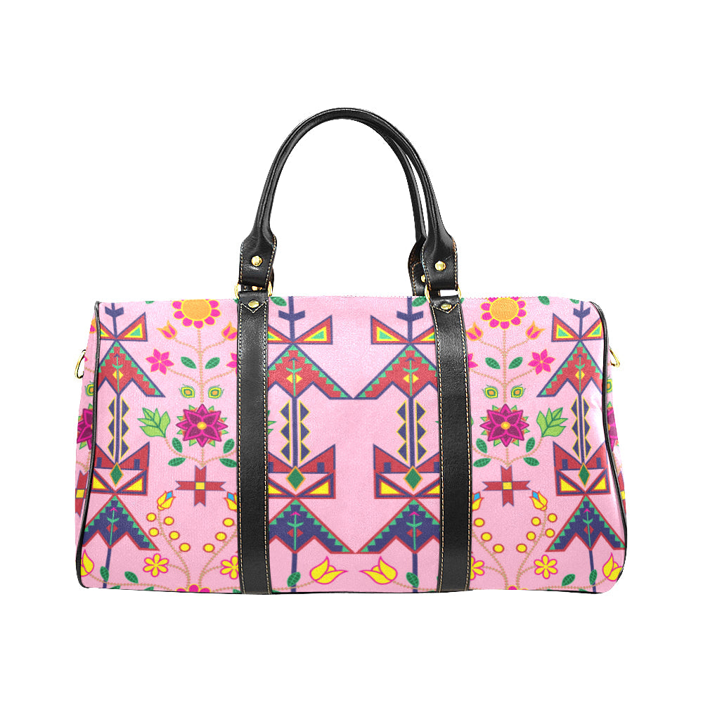 Geometric Floral Spring-Sunset New Waterproof Travel Bag/Large (Model 1639)