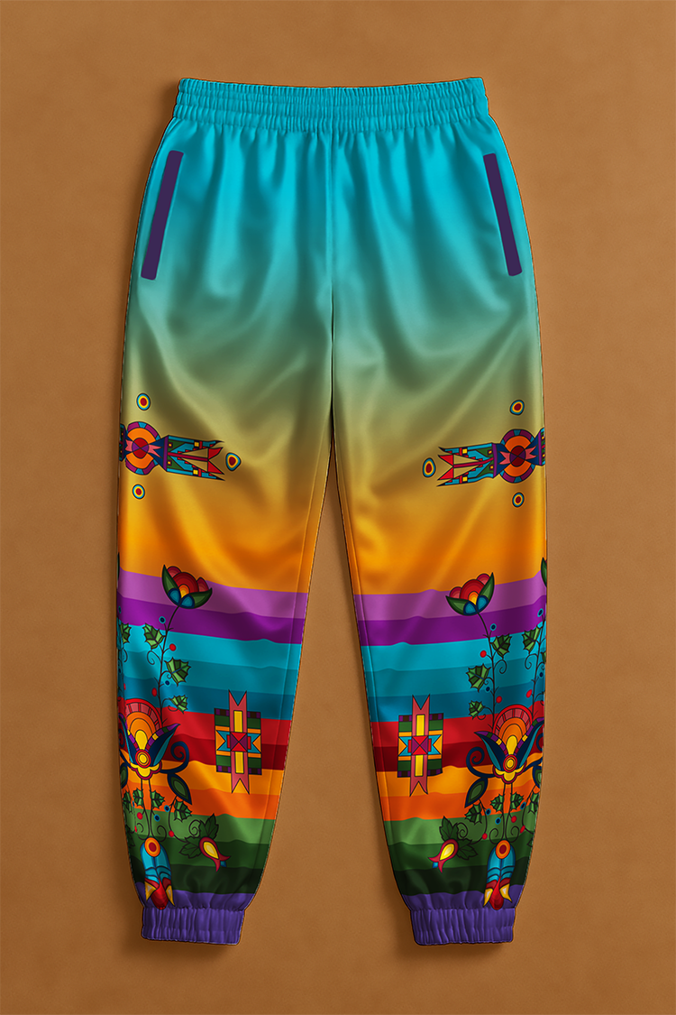 Woodland Floral Ribbon Jogger Pants