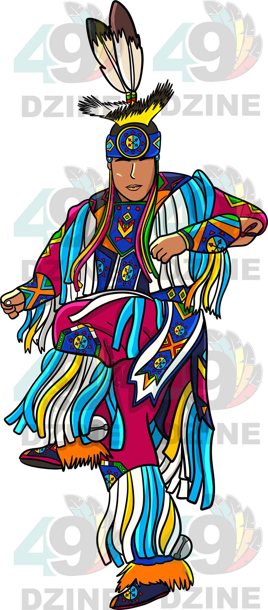 Grass Dancer Men 2 Sticker