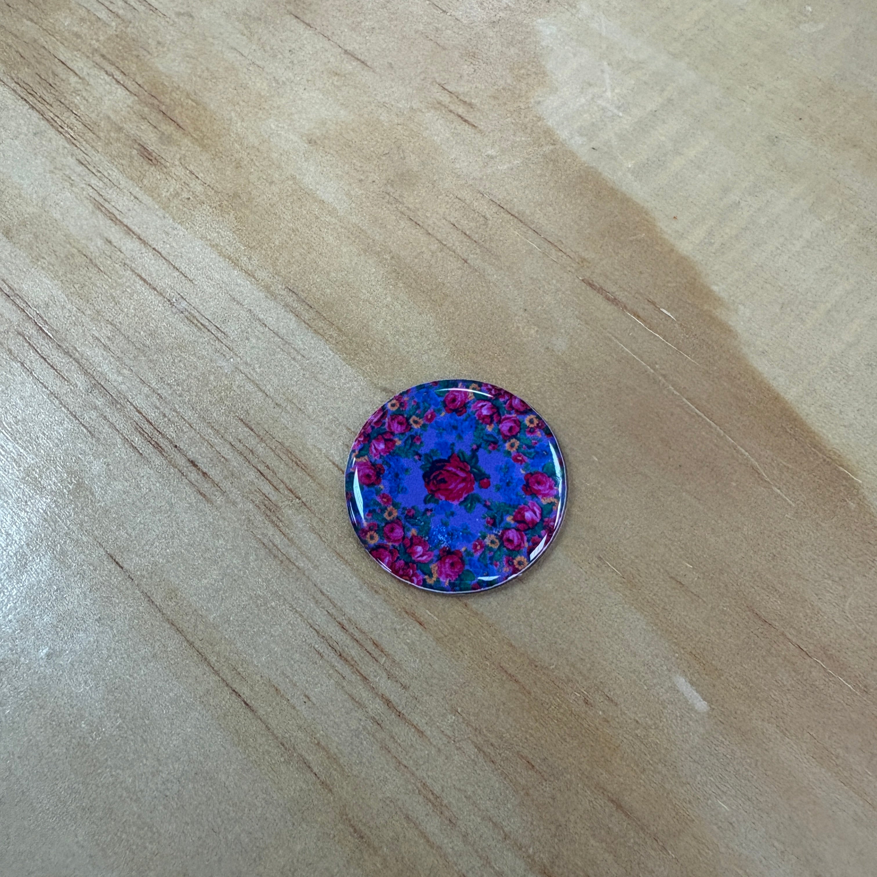 Floral 1 inch Cabochons Set of 2