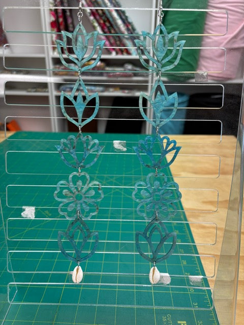 Handmade Long Acrylic Earrings