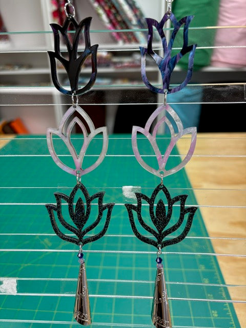 Handmade Long Acrylic Earrings