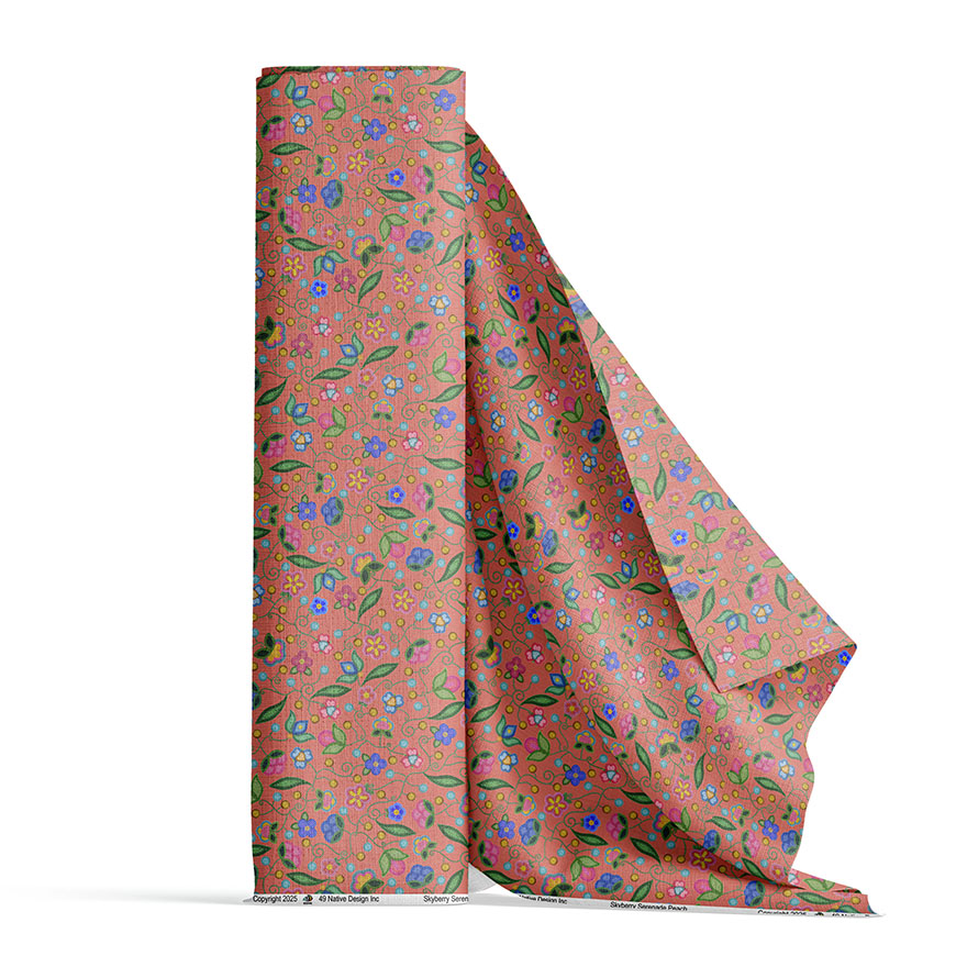 Skyberry Serenade Peach Cotton Poplin