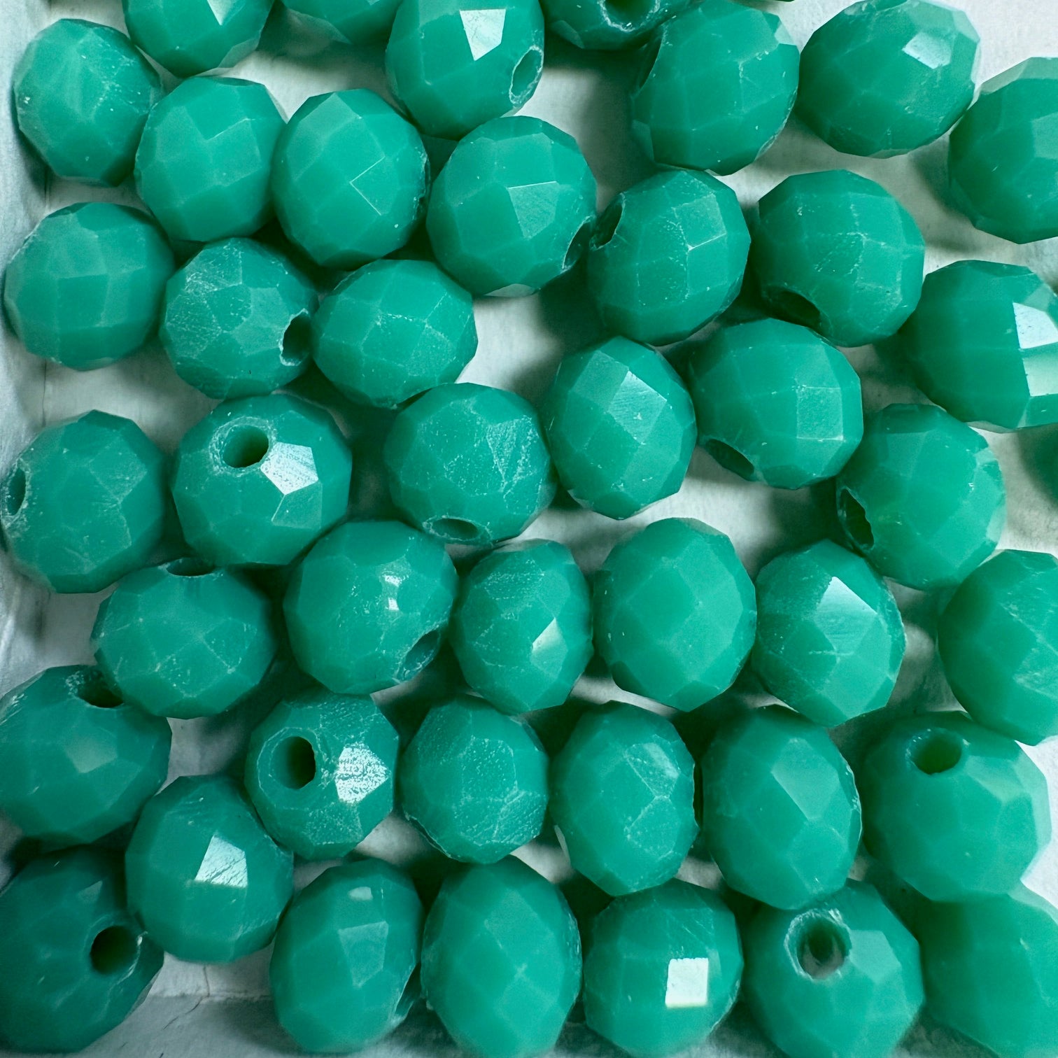 6mm Rondelle Glass Bead - Ocean Storm