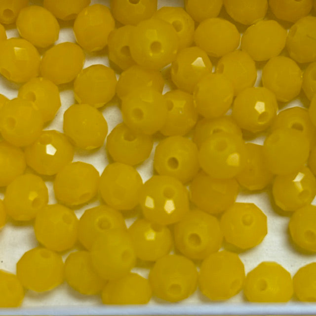 6mm Rondelle Glass Bead - Sunset